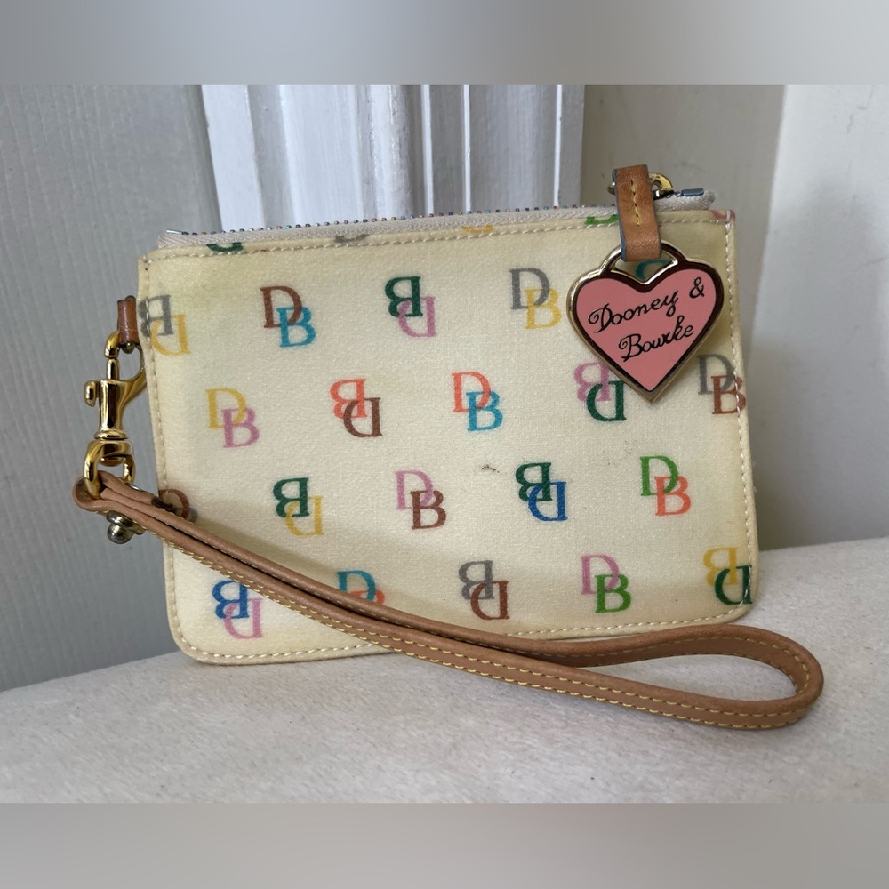 Dooney & Bourke Rainbow Zipper Wristlet